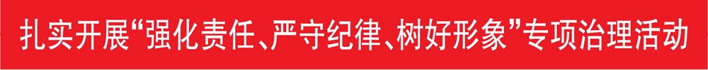 扎實開展“強化責(zé)任、嚴(yán)守紀(jì)律、樹好形象”專項治理活動