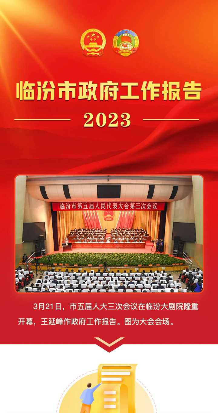 收藏！2023臨汾市政府工作報(bào)告圖解版來了！